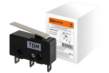 TDM ELECTRIC SQ0726-0017 Сигнальный выключатель для контроля положения крышки ПВР  (NO/NC) 5A  250В  AC/ 4A 30В DC  TDM